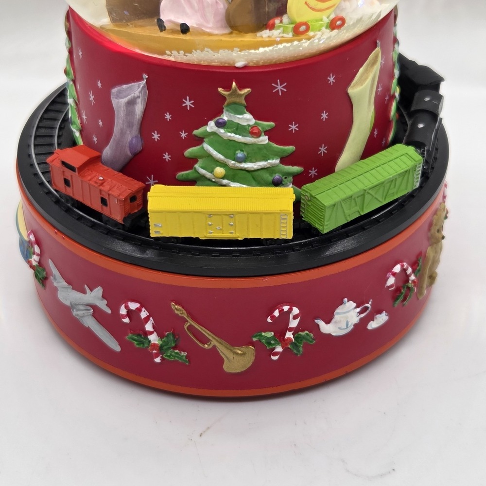 VTG Y2K Coke Cola Santa Snow Globe Sundblom Teach The Wrld 2 Sing Wrks Clear H20 - Picture 4 of 5